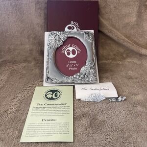 Arthur Court Grapes Picture Frame w Original Box Fits 3.5x5 Photo Vintage 1991